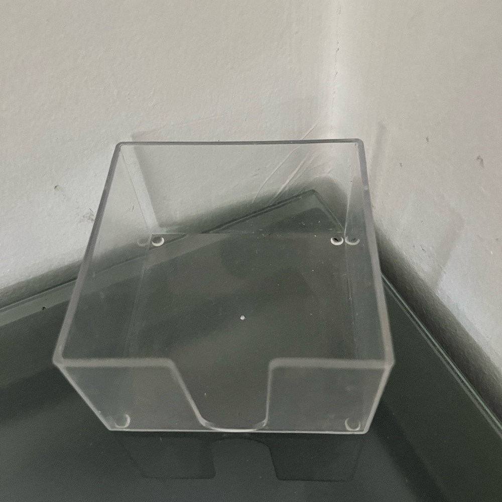 Clear Acrylic Display note small Box